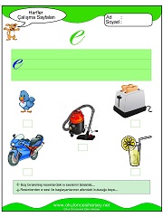 E Sesi Çalışma Sayfaları